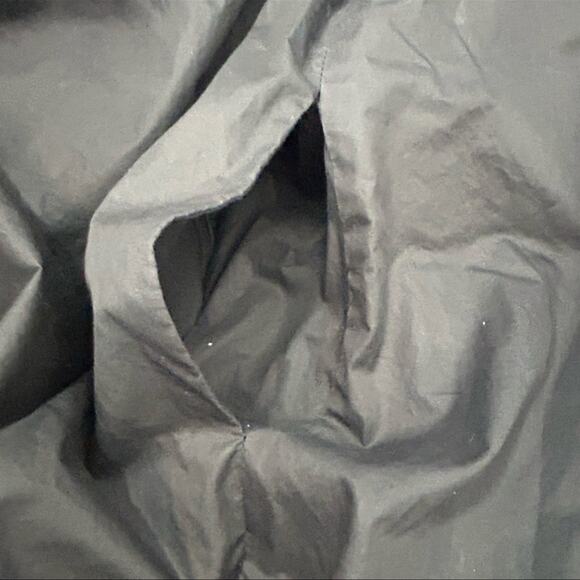 Theory Kadie Black Cotton Mini Dress Size 8 Sleeveless Little Black Dress - Picture 8 of 11